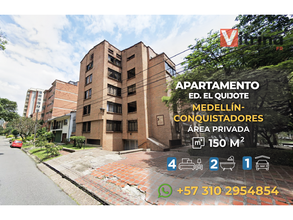 Apartamento en venta en Medellín, Conquistadores