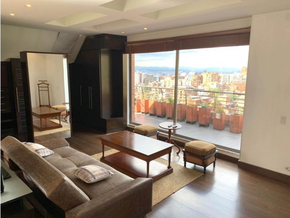 Bogota arriendo apartamento amoblado en rosales area 180 mts