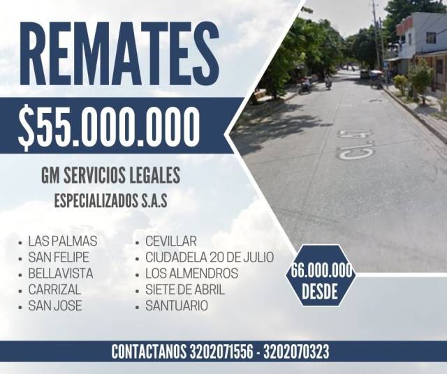 CASA EN VENTA BARRANQUILLA EN REMATE